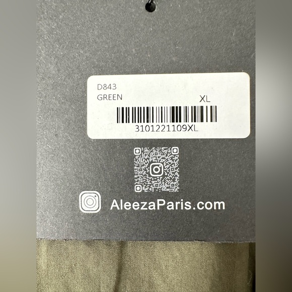 NWT Aleeza Paris SZ XL Brixie Women's Long Sleeve Olive Dress - Picture 2 of 12